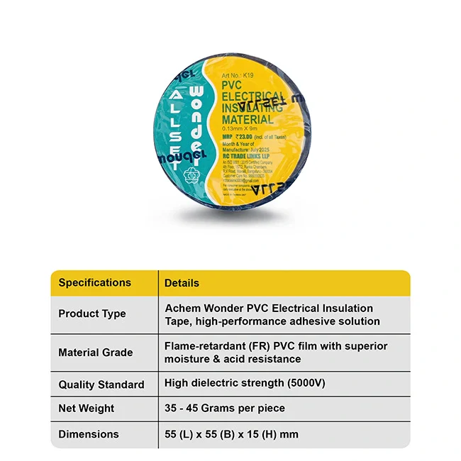 ACHEM Wonder PVC Electrical Insulation Tape - Image 4