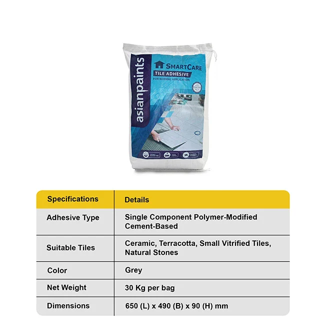 Asian Paints SmartCare Tile Adhesive, Grey, 30 Kg Bag - Image 5
