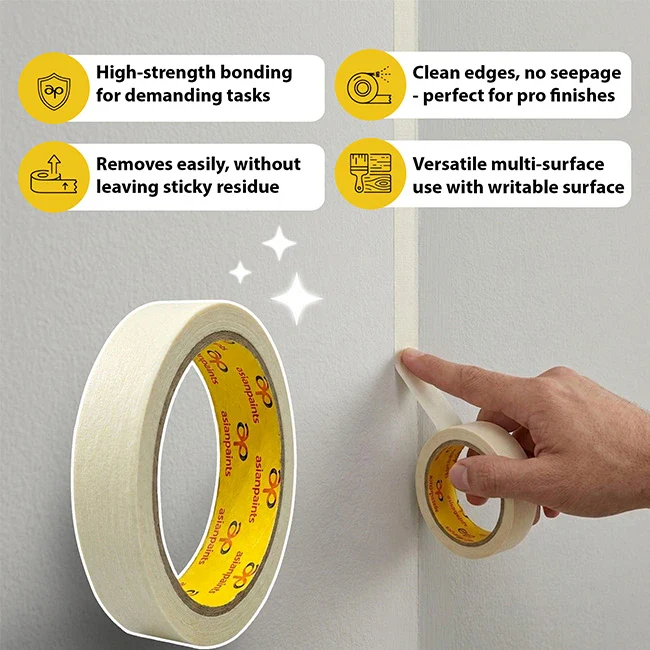 Asian Paints Trugrip Super Masking Tape ( Abro Tape ), 3/4'' - Image 2
