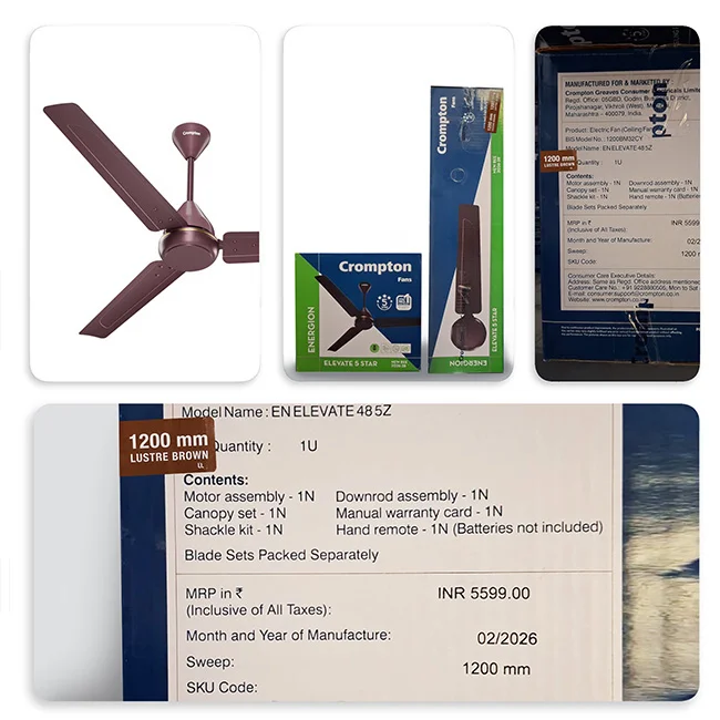 Crompton Energion Elevate 1200mm BLDC Ceiling Fan - Image 3