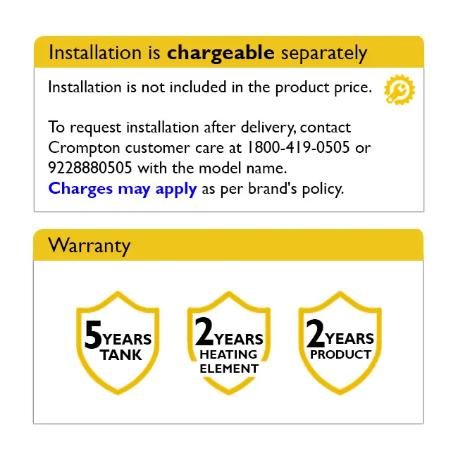 Crompton Solarium Neo, 3000W Instant Water Heater - Image 2