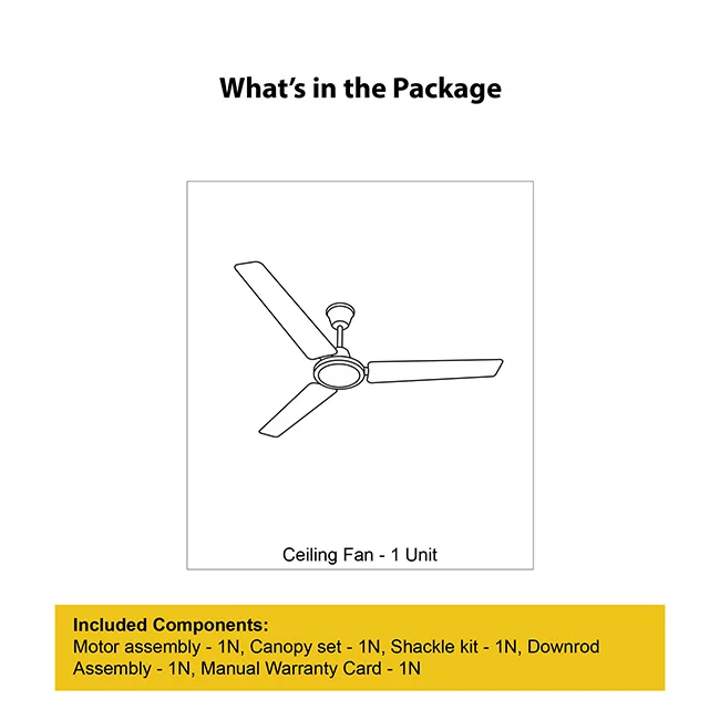 Crompton Surebreeze Star Drift 1200mm Ceiling Fan - Image 5