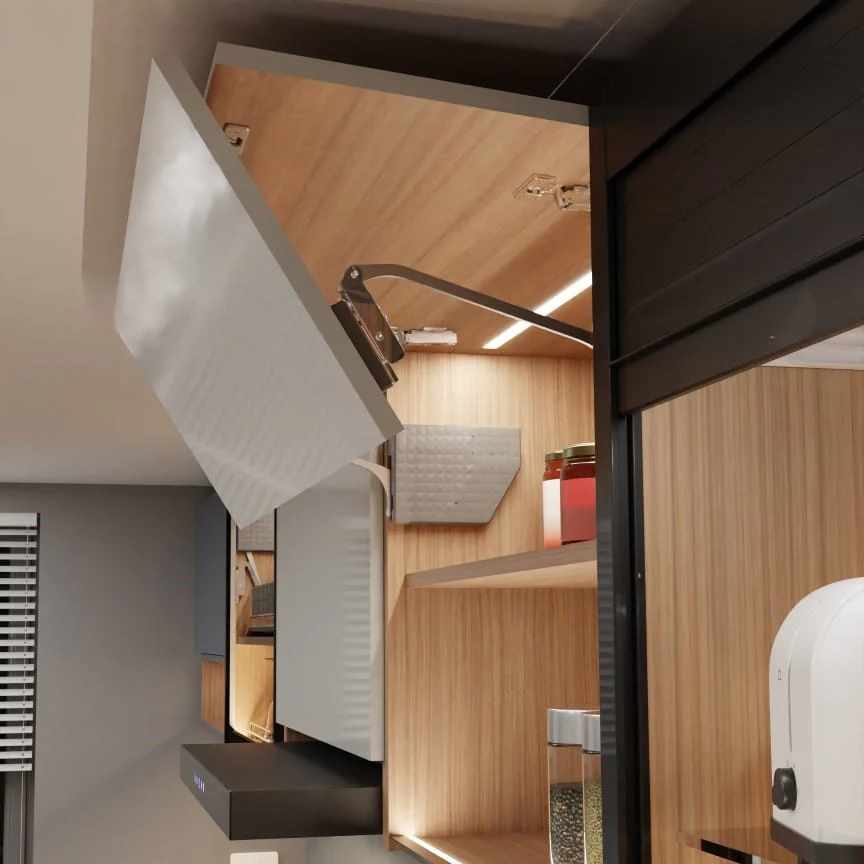 Ebco Eurolift Bi-Fold Door System, Soft Close, Anthracite - Image 3