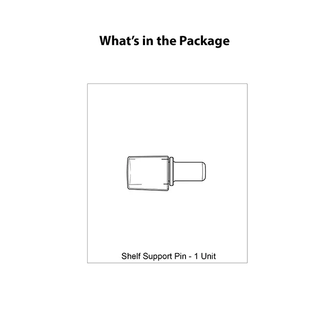 Ebco Cabinet Shelf Support Pin - Image 5