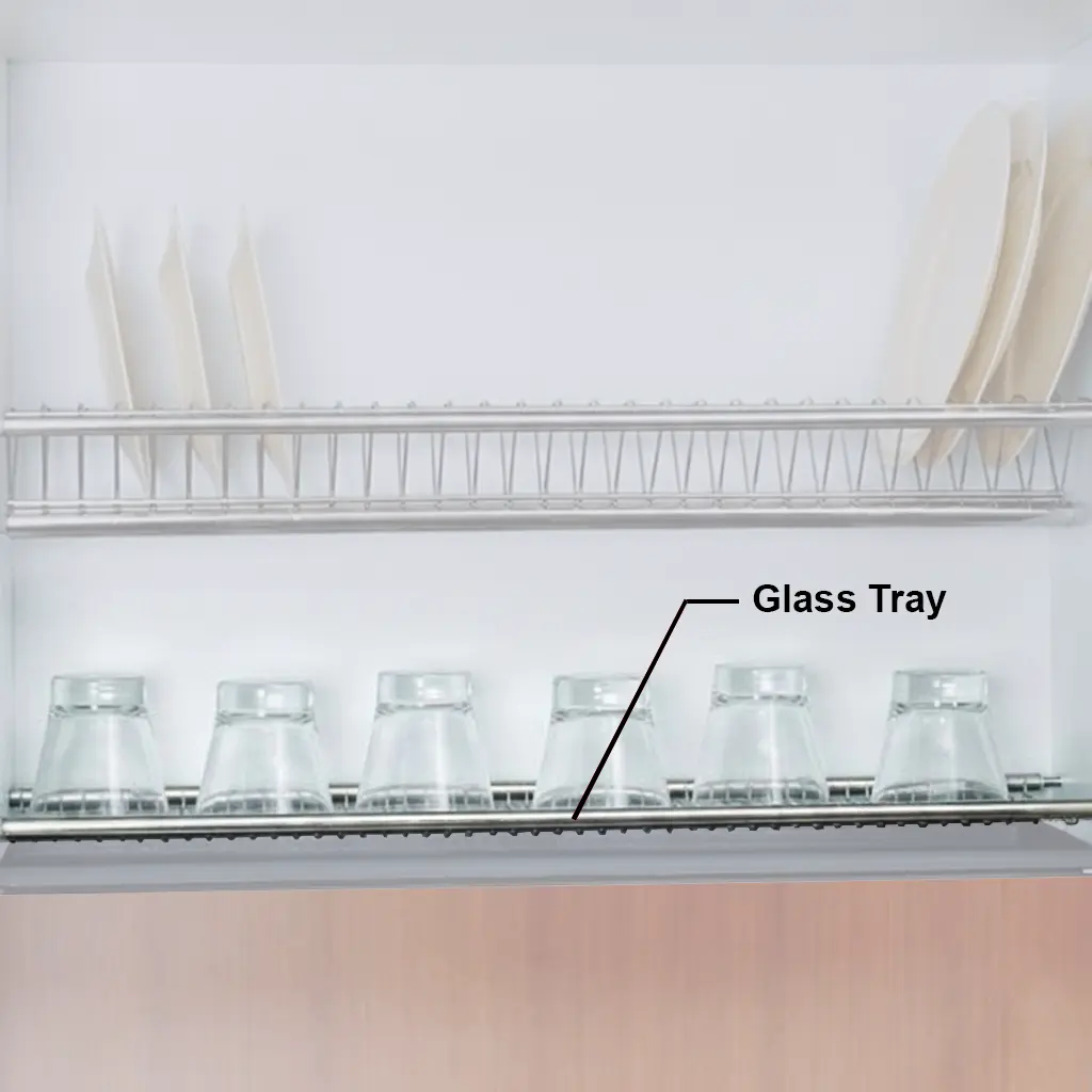 Ebco Kitchen Plate Tray with Rod Supports and Anchor Kit - Image 3