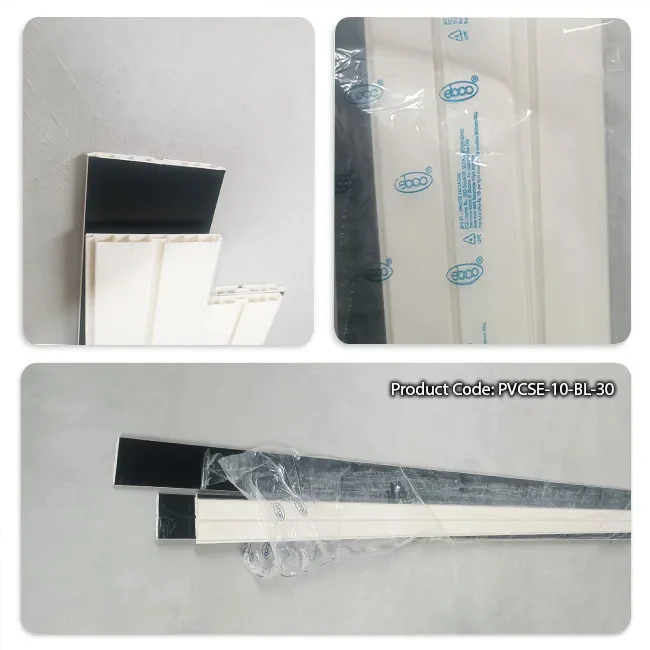 Ebco PVC Skirting, Height 100mm, Length 3m, Black, PVCSE-10-BL-30 - Image 2