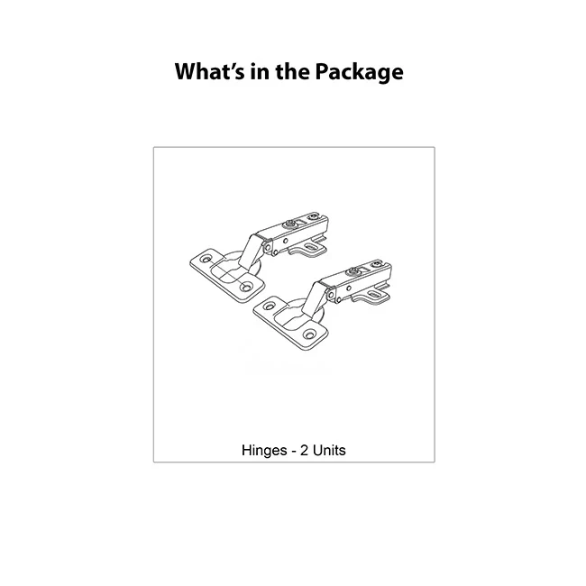 Ebco Soft Close Hinges, 1 Set (2 Nos) - Image 5