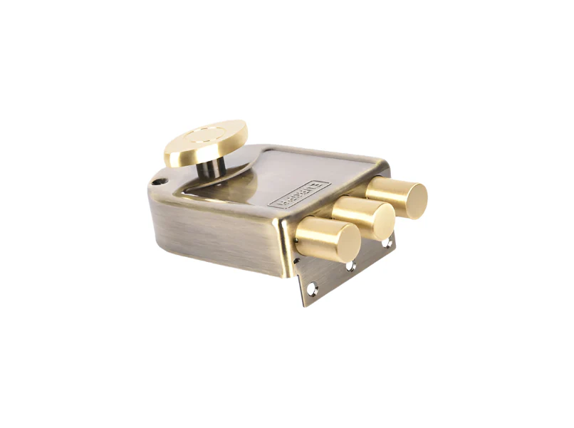 Europa Main Door Lock Antique Brass/Nickel Steel, Single Door Lock - Image 5