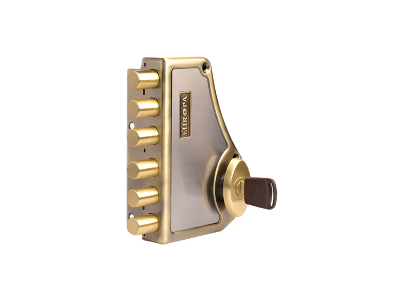 Europa Main Door Lock Hexabolt H341 AB/SN, Single Door - Image 2