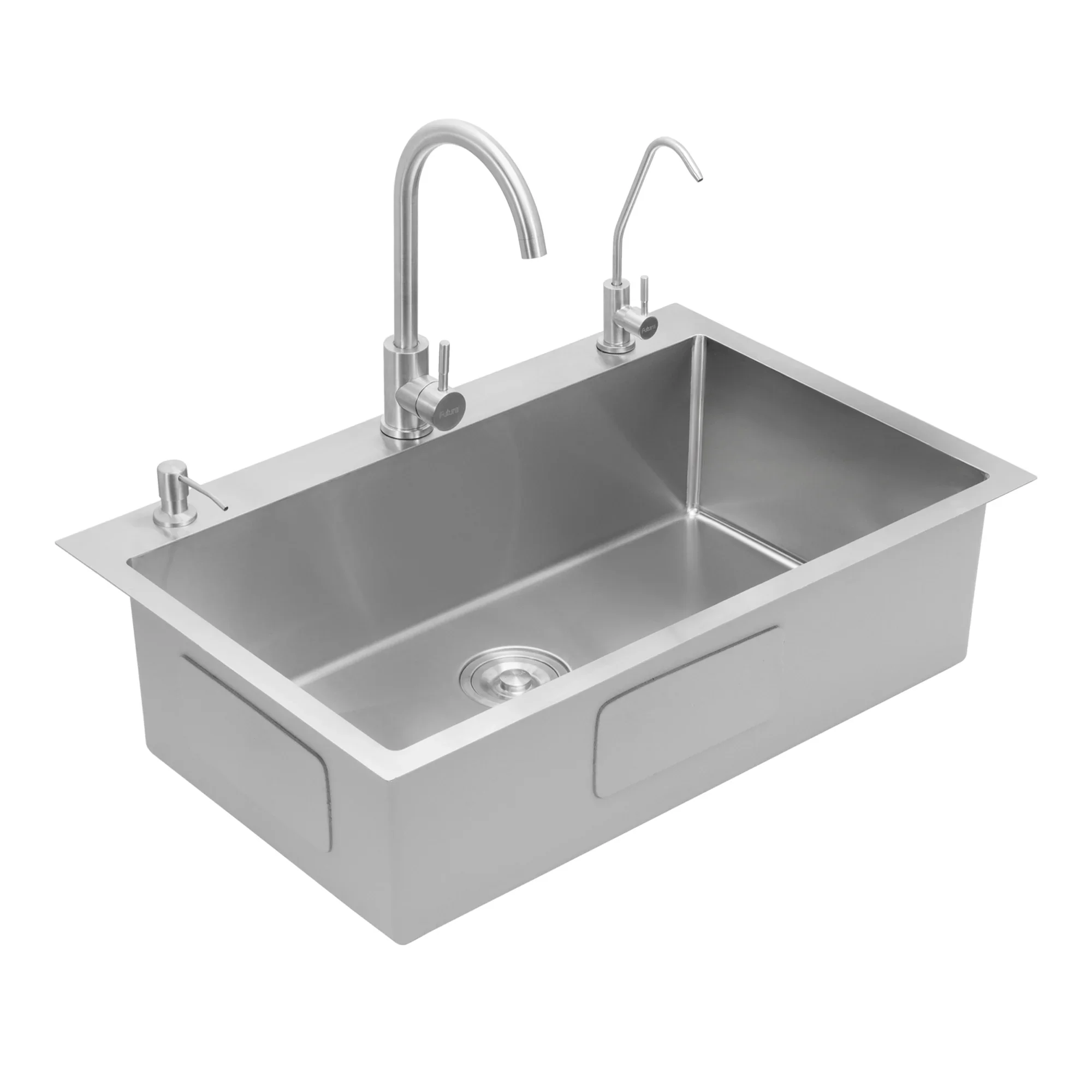 Futura FS 3120 Hand Carved Series Sink, Stainless Steel, 31" X 20" X 9"