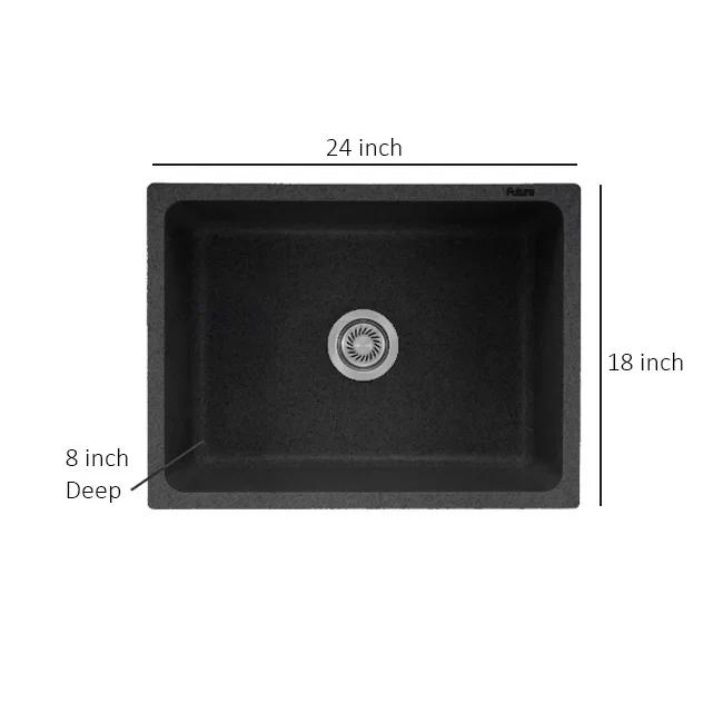 Futura Natural Quartz Series Sink, Premium Stone Finish - Image 4