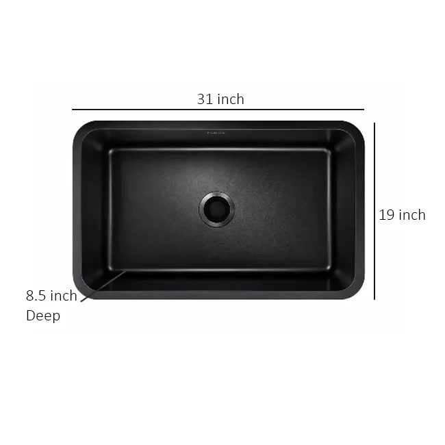 Futura Natural Quartz Series Sink, Premium Stone Finish - Image 6