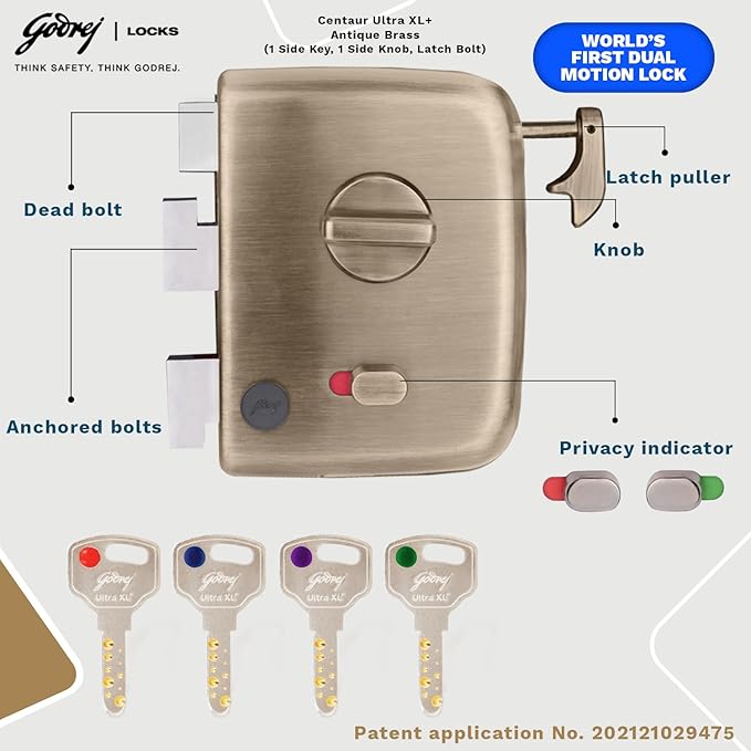 Godrej Centaur Ultra+ 1CK Latchbolt - Image 5