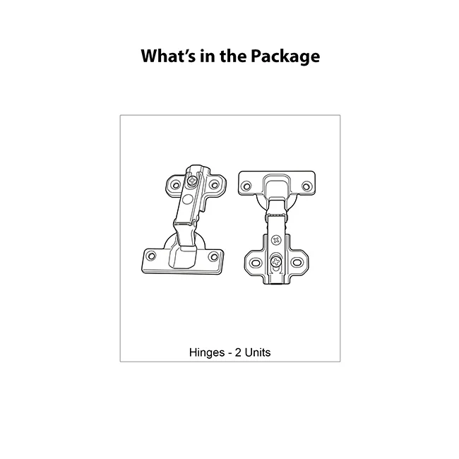 Hettich Slide On 2333 Regular Close Hinges, 1 Set (2 Nos) - Image 5