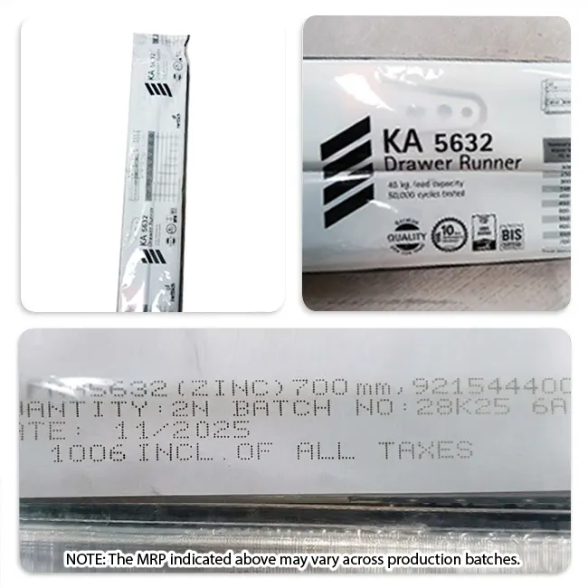 Hettich KA 5632 Telescopic Channel, Regular Close, 45 kg Capacity, Zinc, 200mm to 700mm - Image 18