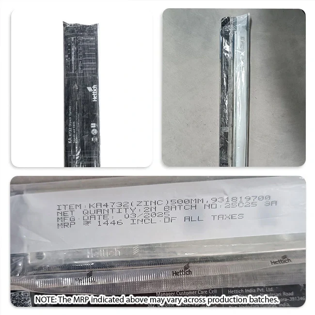 Hettich KA 4732 Telescopic Channel, Soft Close, 35 kg Capacity, Zinc - Image 13
