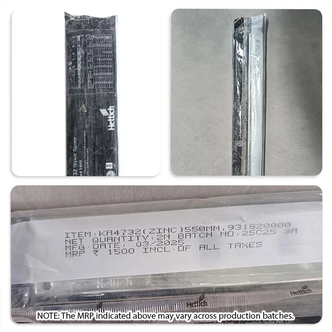 Hettich KA 4732 Telescopic Channel, Soft Close, 35 kg Capacity, Zinc - Image 14