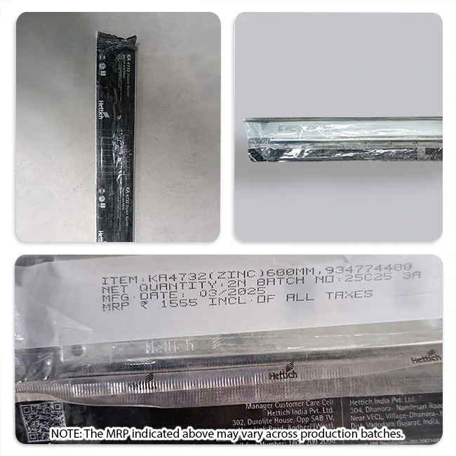 Hettich KA 4732 Telescopic Channel, Soft Close, 35 kg Capacity, Zinc - Image 15