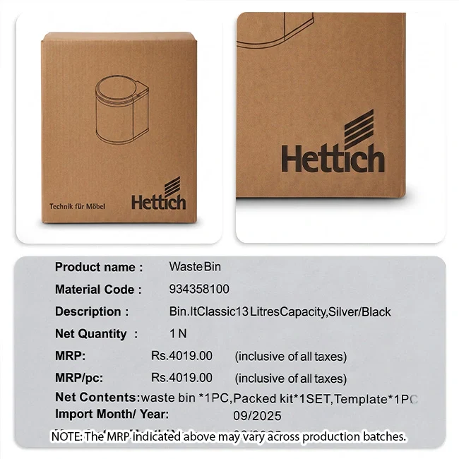 Hettich Waste-Bin.It Classic, 13 Litres Capacity - Image 2