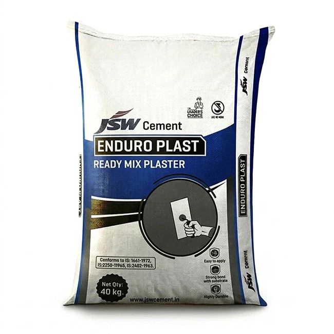 JSW Enduro Plast Ready Mix Plaster, 40 Kg Bag