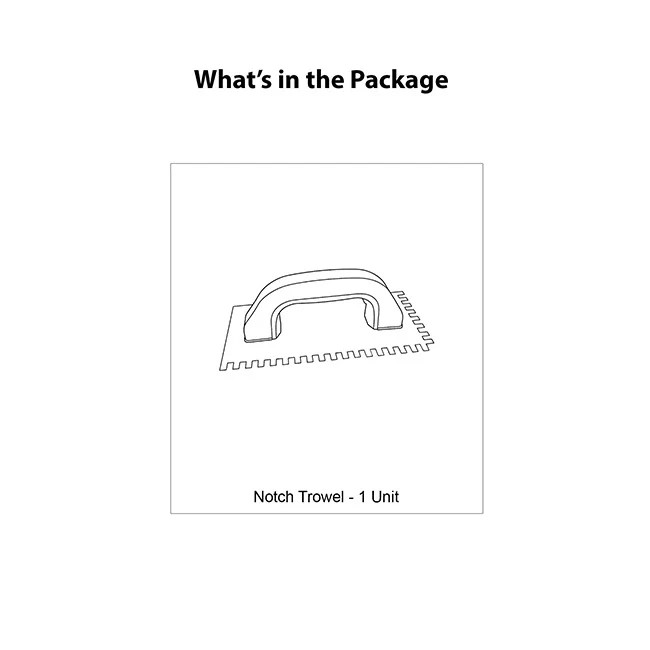 MYK Laticrete Notch Trowel - Image 5