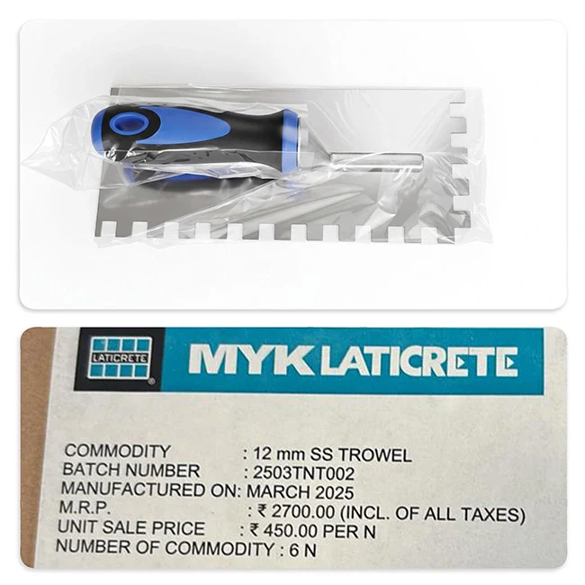 MYK Laticrete Notch Trowel - Image 9