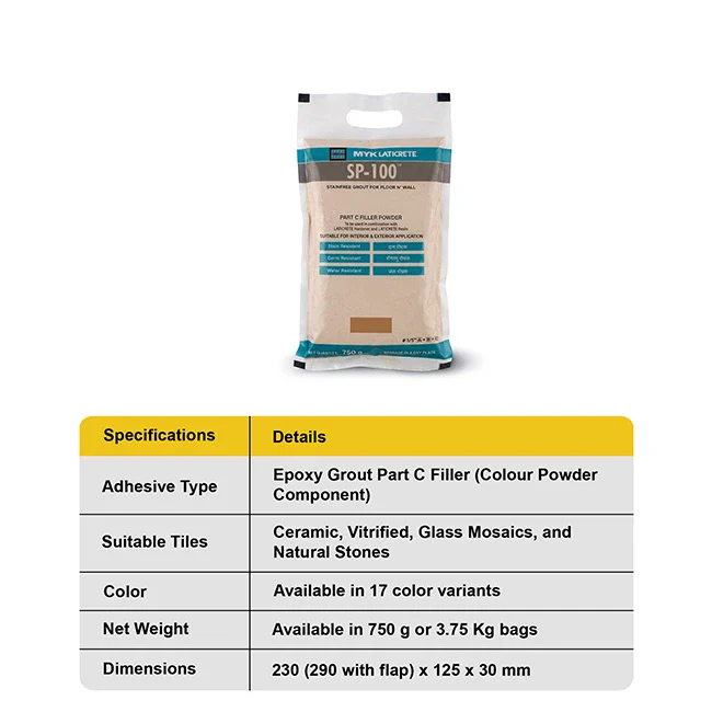 MYK Laticrete SP-100 Epoxy Tile Grout, Colour Powder (Part C) - Image 5
