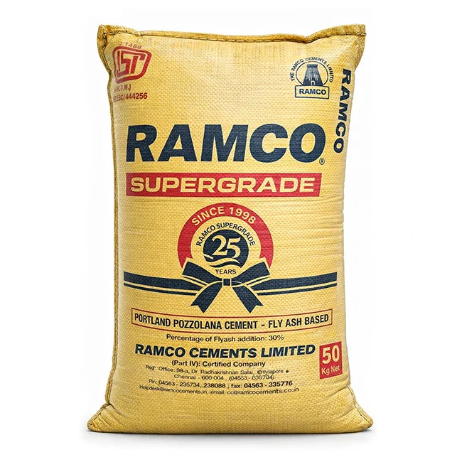 Ramco Supergrade PPC Cement, 50 Kg Bag