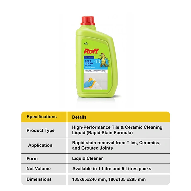 Roff T16 Cera Tile & Ceramic Cleaner - Image 4