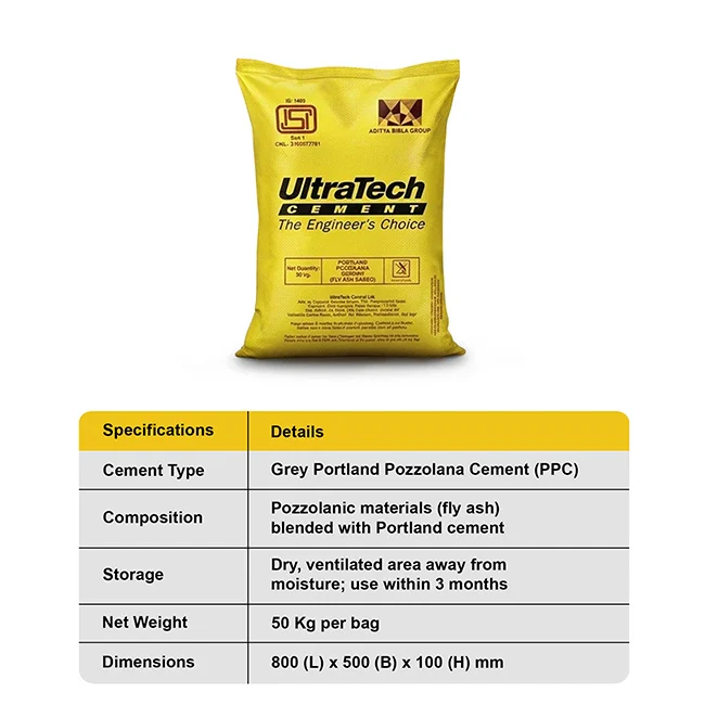 Ultratech PPC Cement, 50 Kg Bag - Image 4